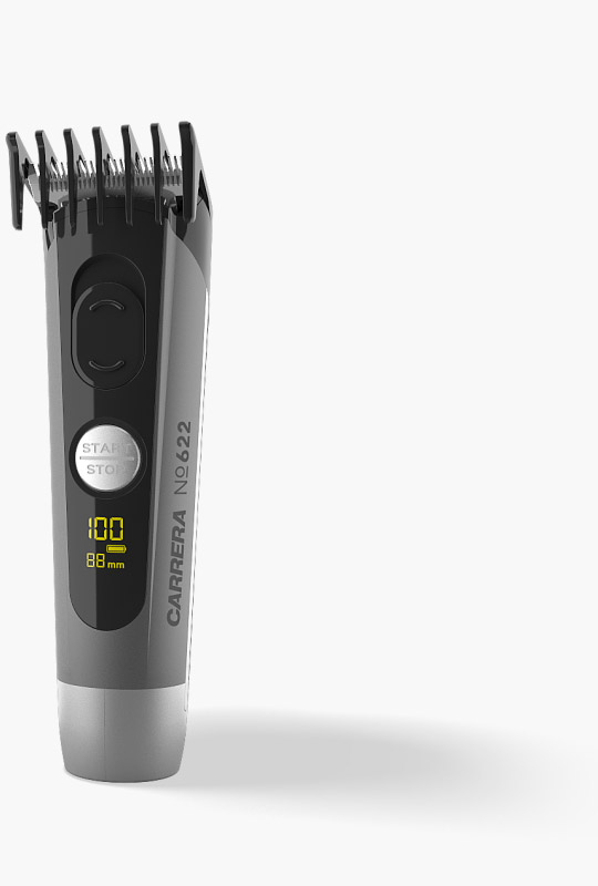 CARRERA №622 Hair Clipper with attachable comb in total view