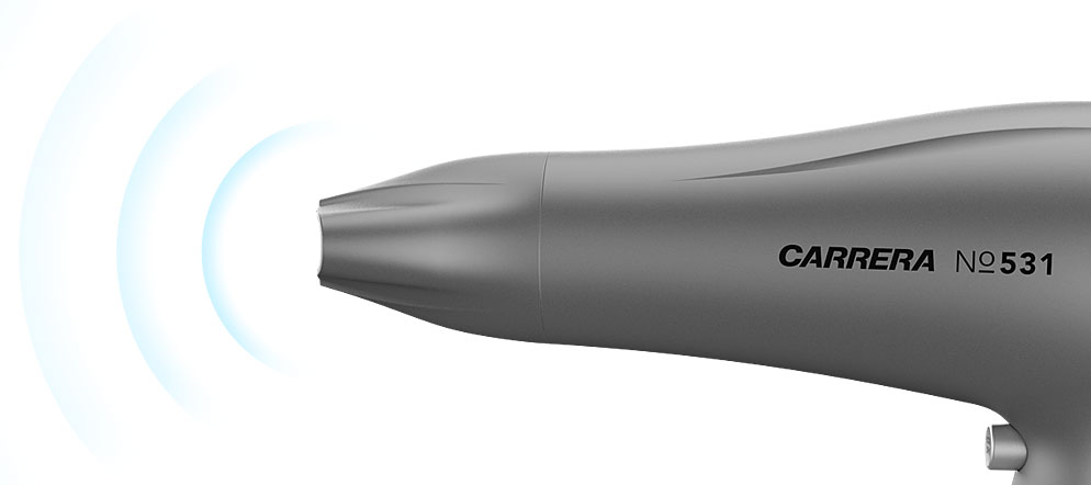 CARRERA №531 Ion Hair Dryer side view