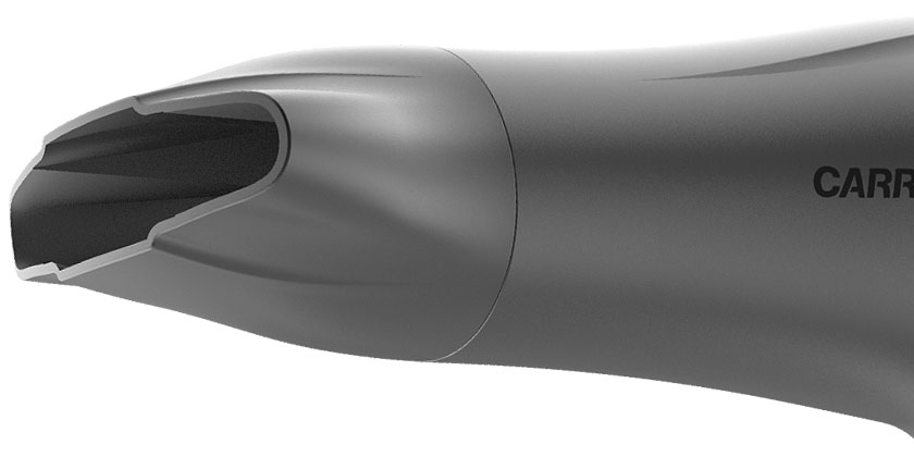 CARRERA №531 Ion Hair Dryer side view of nozzle