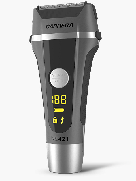 CARRERA №421 Shaver for ladies & gentlemen with battery in total view
