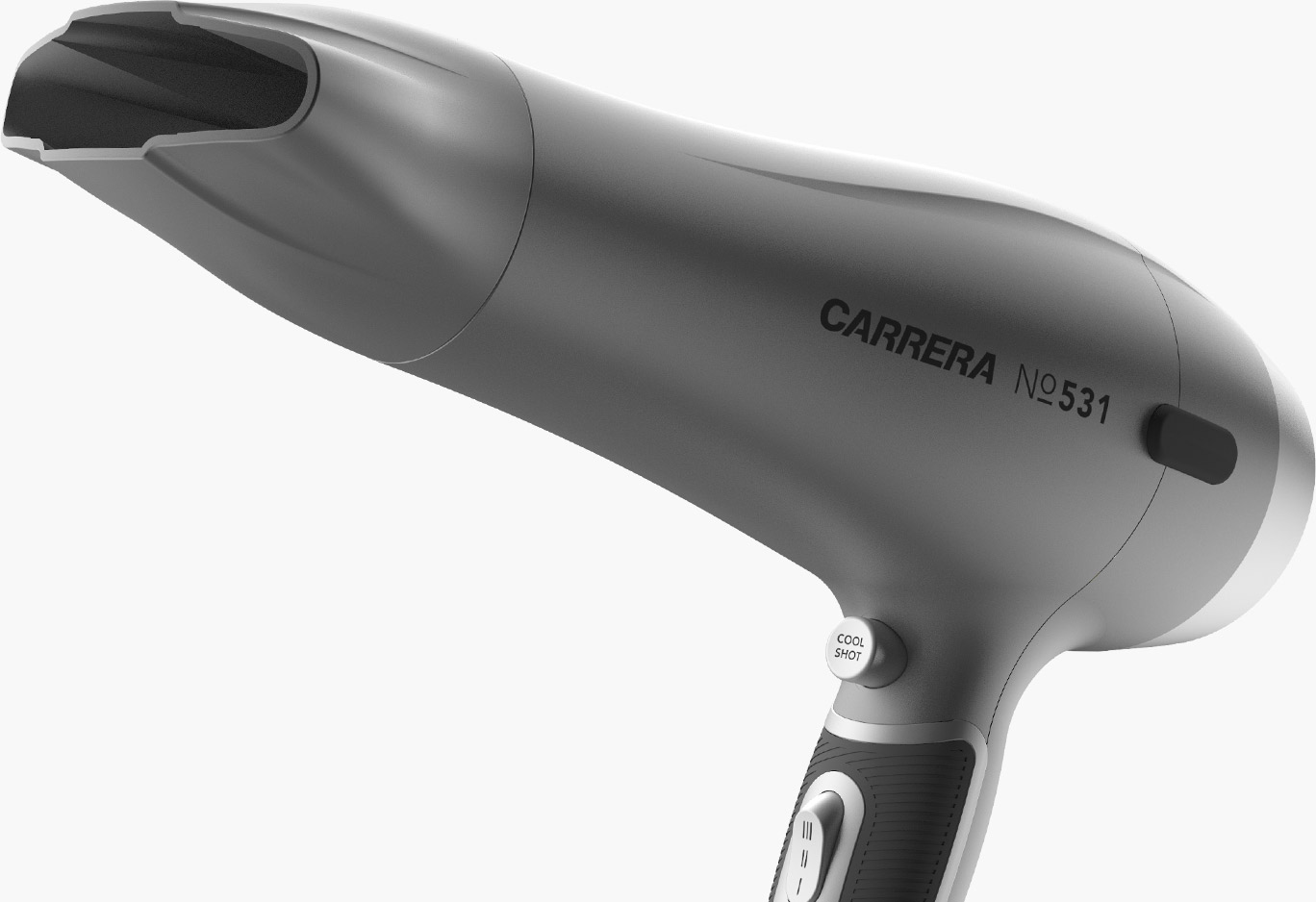 CARRERA №531 Ion Hair Dryer side view of nozzle