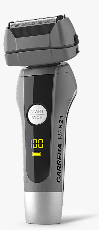CARRERA №521 Shaver for ladies & gentlemen with battery in total view
