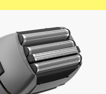 CARRERA №521 Shaver with 3-D shaving head detailed view