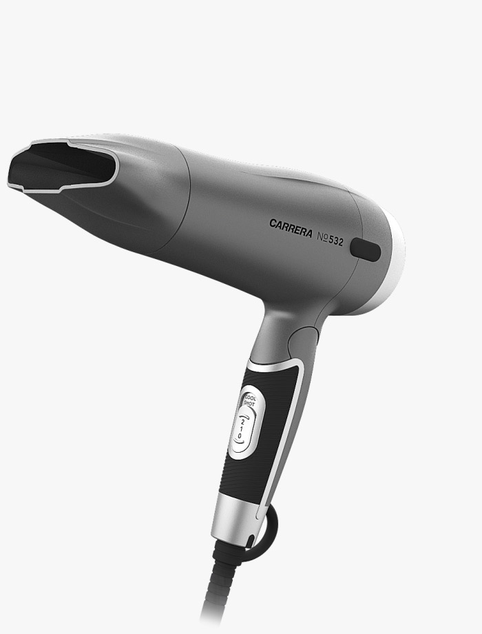 CARRERA №532 Travel Hair Dryer total view