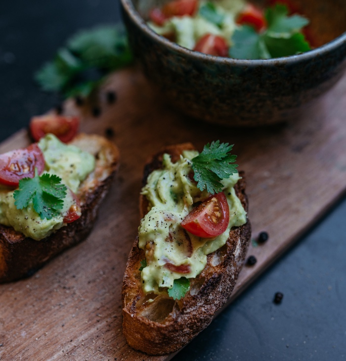 Guacamole Dip mit Brot